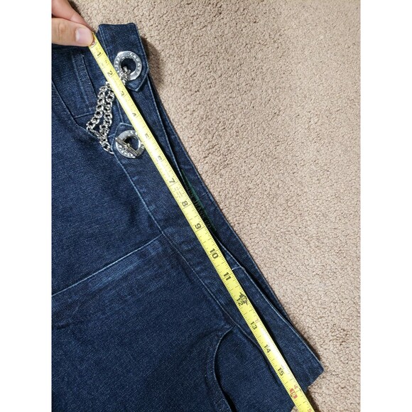 Ralph Lauren Vtg Women’s Blue Jeans Straight Waist Buckle Metallic Hardware 10 - Picture 7 of 12